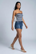 Denim Cargo Shorts