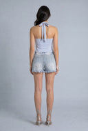 Destroyed Denim Cutoff Shorts
