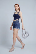 Sasha Fixed Cuff Denim Shorts