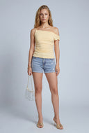 Distressed Denim Shorts