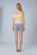 Distressed Denim Shorts
