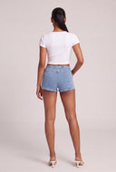 Denim Belted Hot Pants