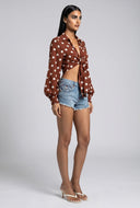 Frayed Cut-Off Denim Shorts