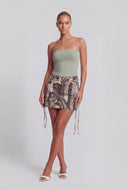 Valentina Hunter Camo Cargo Mini Skirt