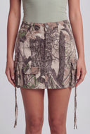 Valentina Hunter Camo Cargo Mini Skirt