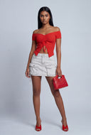 Jayleen Denim Cargo Mini Skirt
