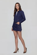 Arlette Denim Cargo Pocket Mini Skirt