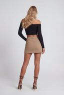 Indy Twill Cargo Mini Skirt