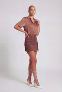 Soleil Twill Mini Cargo Skirt
