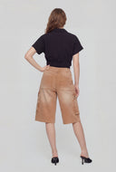 Sierra Two Tone Cargo Bermuda Shorts
