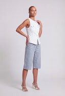 Glam Denim Bermuda Shorts