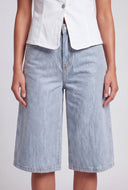 Glam Denim Bermuda Shorts
