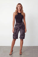 Coraline Utility Bermuda Denim Shorts
