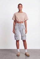 Coraline Utility Bermuda Denim Shorts