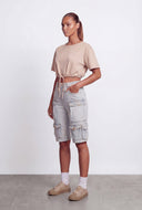 Coraline Utility Bermuda Denim Shorts