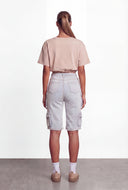 Coraline Utility Bermuda Denim Shorts