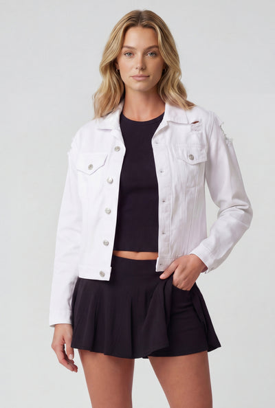 Distressed Denim Jacket