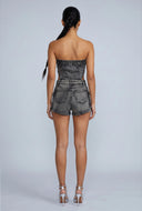 Miriam Denim Tube Romper