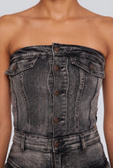 Miriam Denim Tube Romper