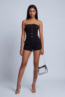 Denim Tube Romper