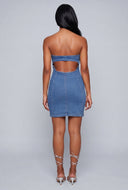 Kamiyah Denim Tube Dress
