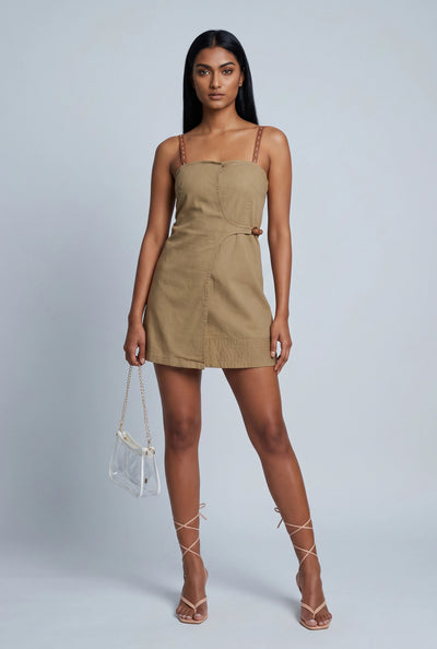 Naomi Faux Wrap Mini Dress