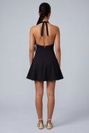 Denim Halter Mini Dress