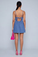 Denim Skater Mini Dress