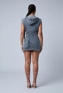 Aliyah Camo Denim Skirt