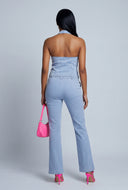Mckenzie Denim Halter Top