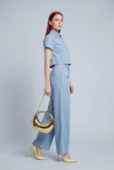 Chambray Button Front Shirt