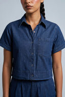 Chambray Button Front Shirt
