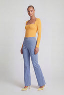 High Waist Bootcut Stretch Jeans