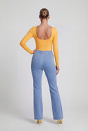 High Waist Bootcut Stretch Jeans