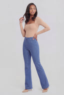 High Waist Bootcut Stretch Jeans