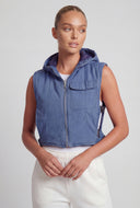 Murphy Quilted Buckle Hooded Vest