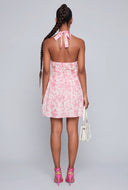 Floral Mini Halter Dress