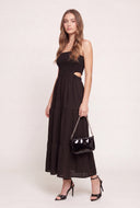 Smocked Strapless Maxi Dress