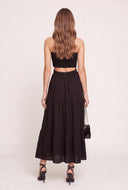 Smocked Strapless Maxi Dress