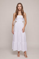 Smocked Strapless Maxi Dress