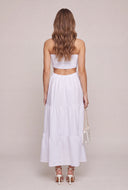 Smocked Strapless Maxi Dress