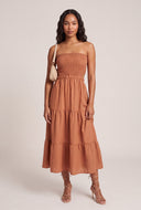 Smocked Strapless Maxi Dress
