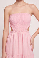 Smocked Strapless Maxi Dress