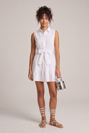 Tie Waist Mini Shirt Dress