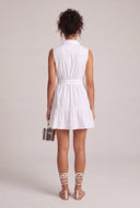 Tie Waist Mini Shirt Dress