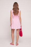 Tie Waist Mini Shirt Dress