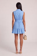 Tie Waist Mini Shirt Dress