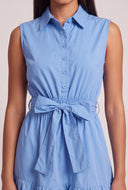 Tie Waist Mini Shirt Dress