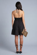 Danna Poplin Halter Mini Dress
