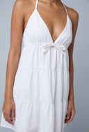 Danna Poplin Halter Mini Dress